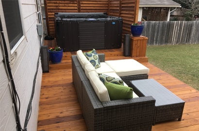 hot tub installation